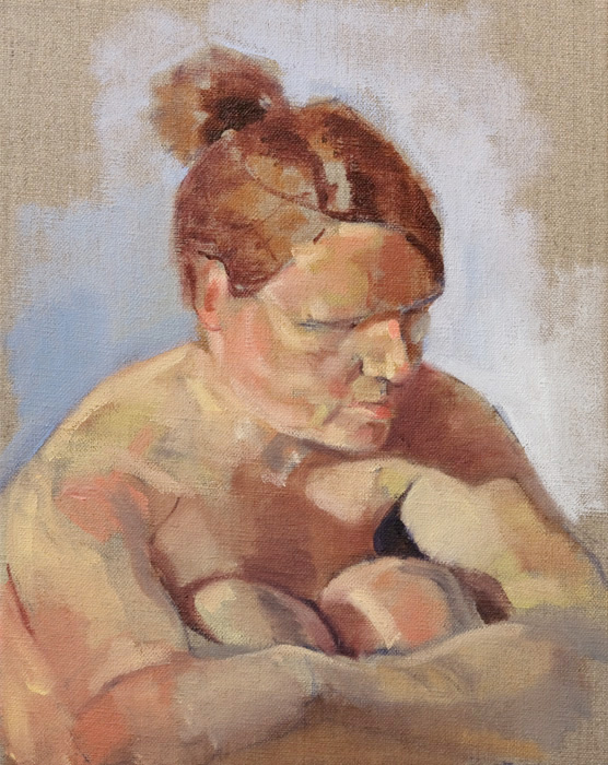 oil_paintin_of_girl_with_hair_tied_back
